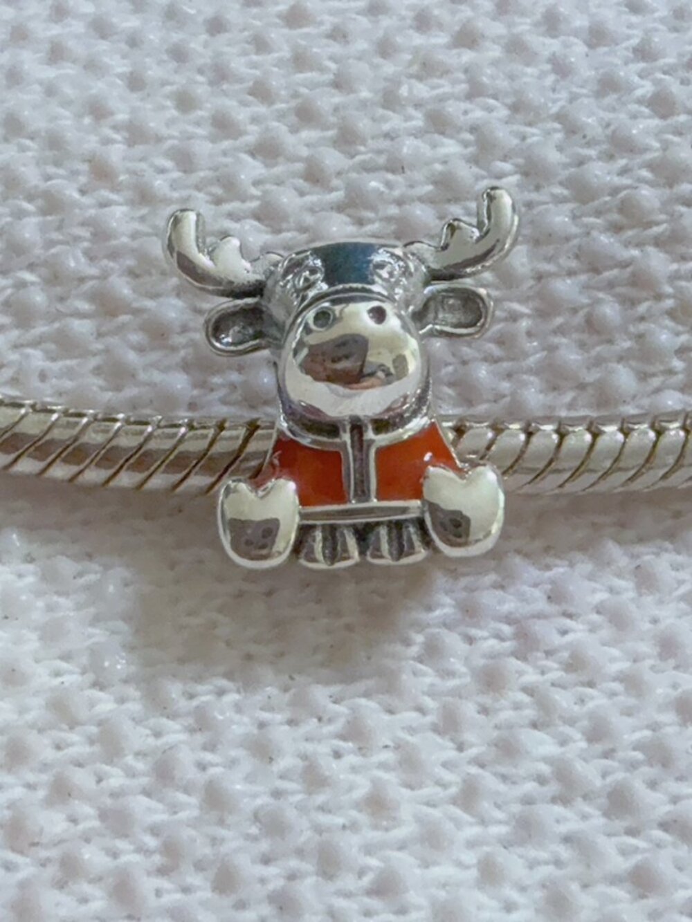 Canada Moose Maple Leaf Charm Reindeer Charm for Pandora Bracelet or Necklace